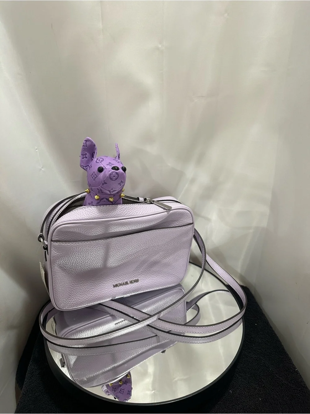 Michael Kors Lavender Leather Crossbody Bag NWT